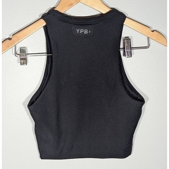 Abercrombie & Fitch YPB SculptLUX Plunge Henley Slim Top, Size XS Black - Picture 5 of 5